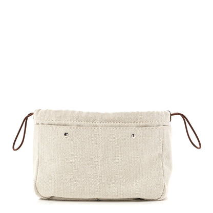 Hermes Canvas Barenia Fourbi 25 MM Pouch Naturel Fauve 1 of 10