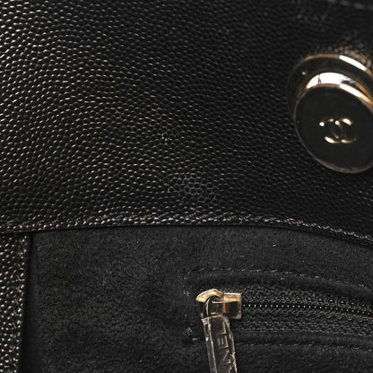 Chanel Caviar Large Studded Deauville Tote Black 14 of 15