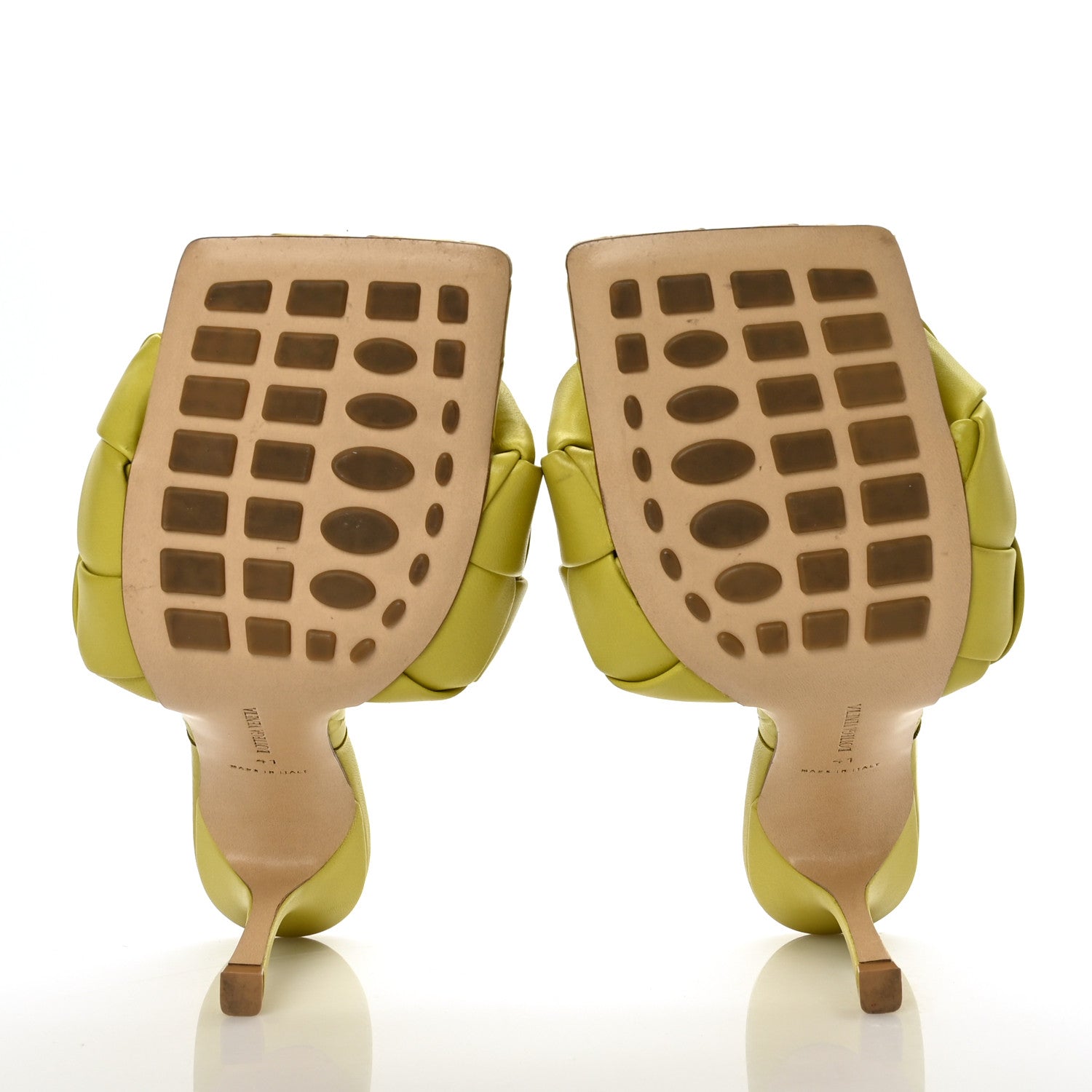 Bottega Veneta Nappa Maxi Intrecciato Lido 90mm Mule Sandals 41 Acid 5 of 9