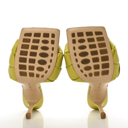 Bottega Veneta Nappa Maxi Intrecciato Lido 90mm Mule Sandals 41 Acid 5 of 9