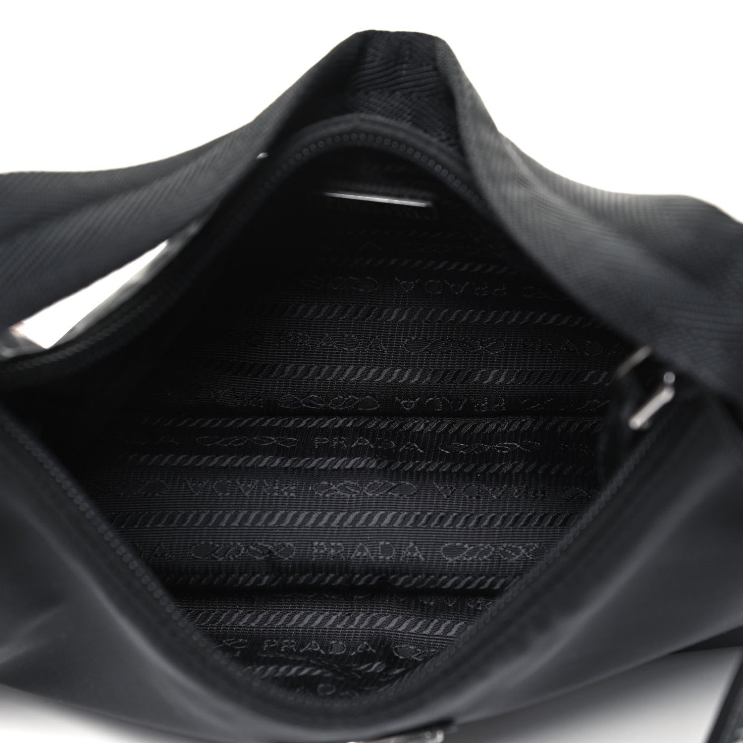 Prada Tessuto Nylon Mini Re-Edition 2000 Bag Black 7 of 9