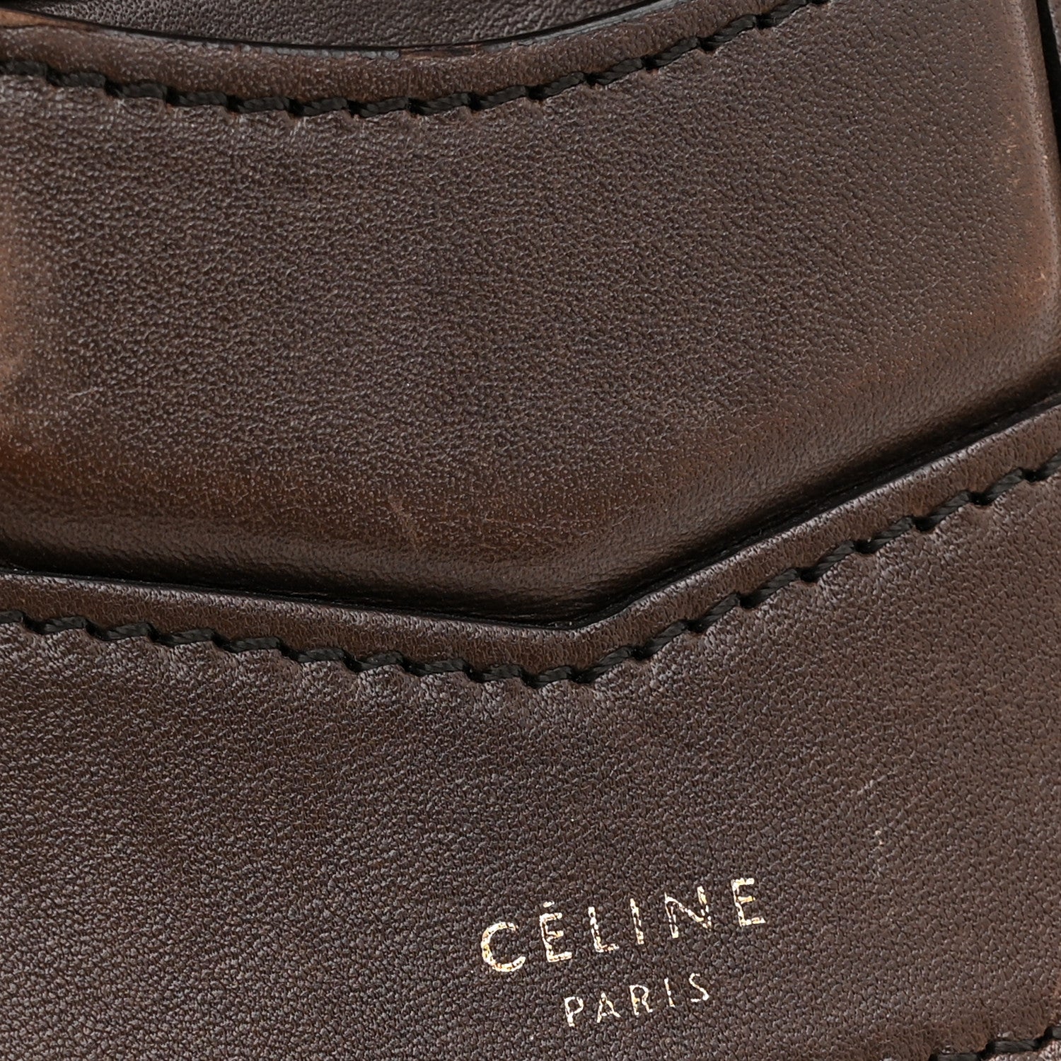 Celine Supersoft Calfskin Medium Trotteur Wood 6 of 15