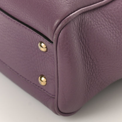Gucci Calfskin Mini Bamboo Shopper Tote Purple 9 of 10
