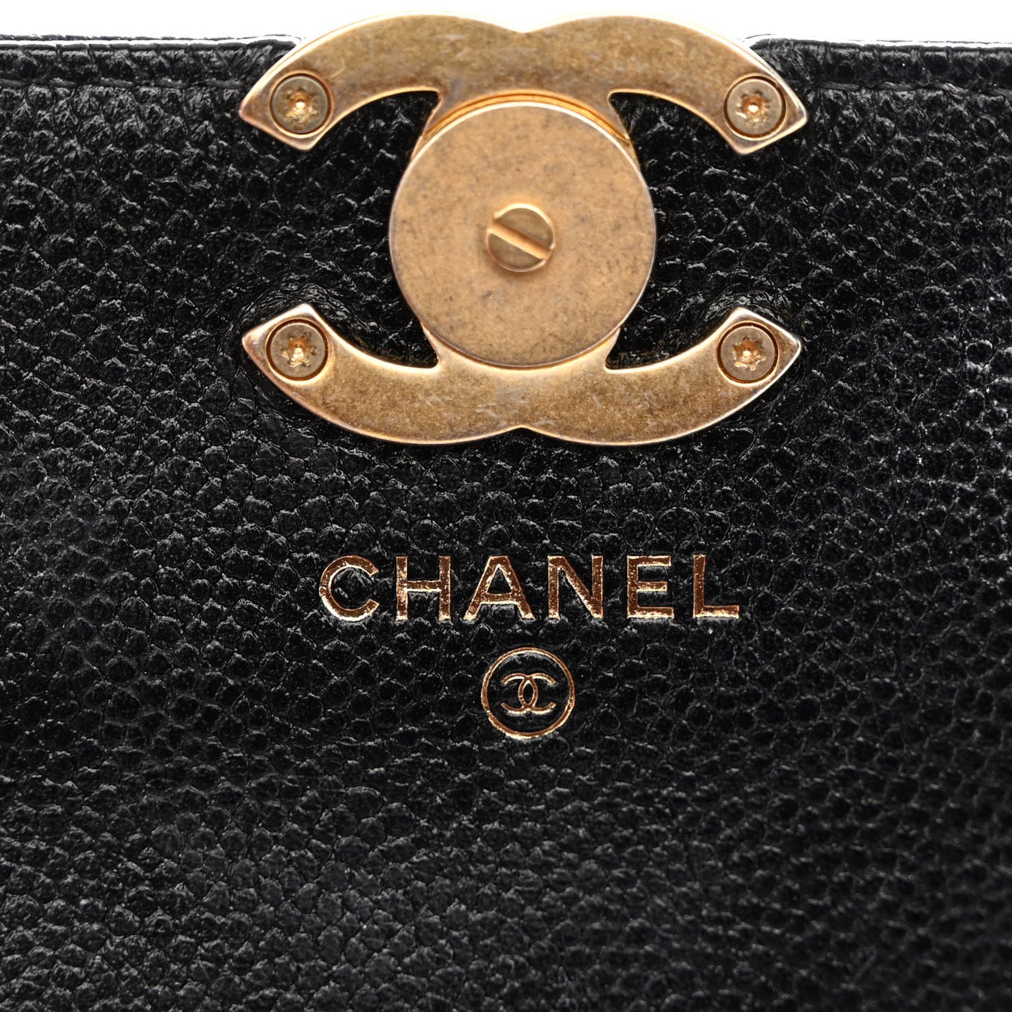 Shiny Caviar Quilted Chain Melody Belt Bag Black