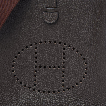 Hermes Taurillon Clemence Amazone Evelyne TPM Ebene Havane 9 of 10