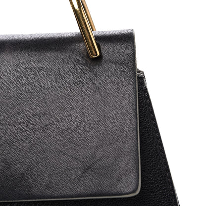 Chloe Grained Calfskin Lambskin Drew Shoulder Bag Black 9 of 12