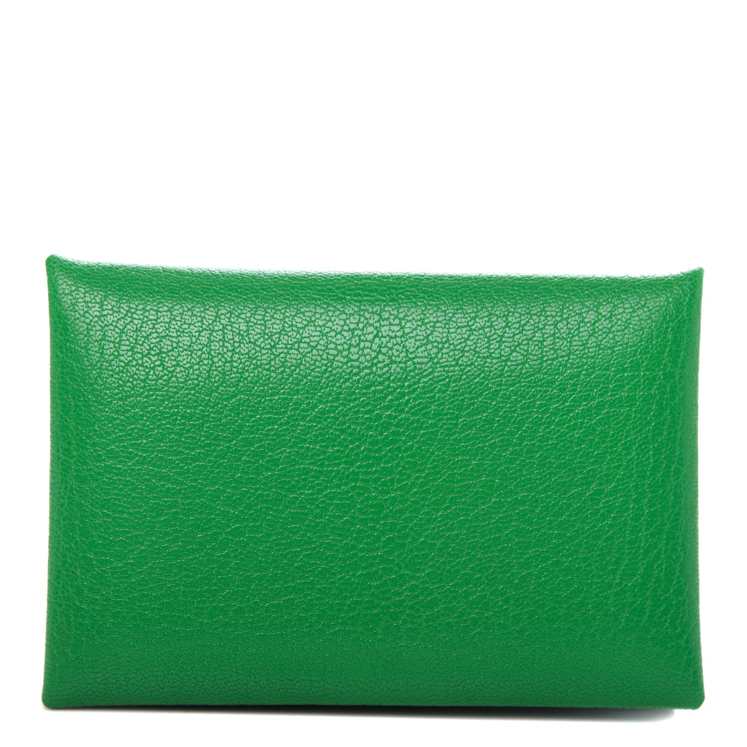 Hermes Chevre Chamkila Calvi Card Case Bamboo 1 of 8