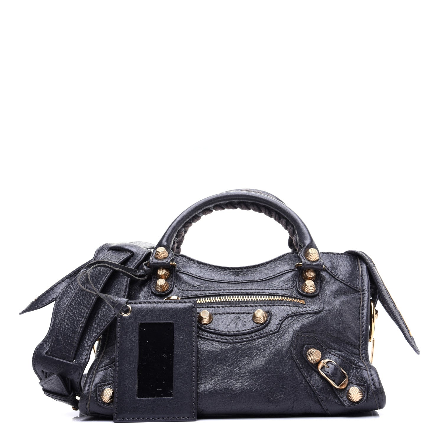 Balenciaga Agneau Giant 12 Gold Hardware Mini City Gris Fossile 1 of 16