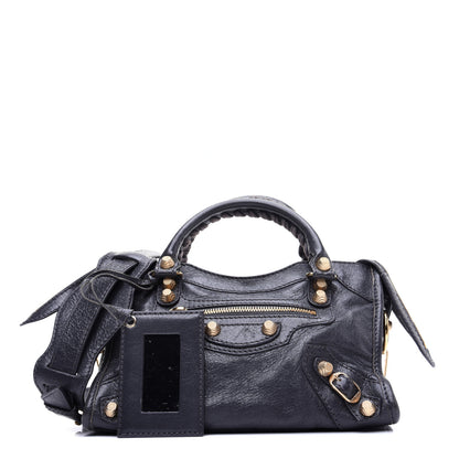 Balenciaga Agneau Giant 12 Gold Hardware Mini City Gris Fossile 1 of 16