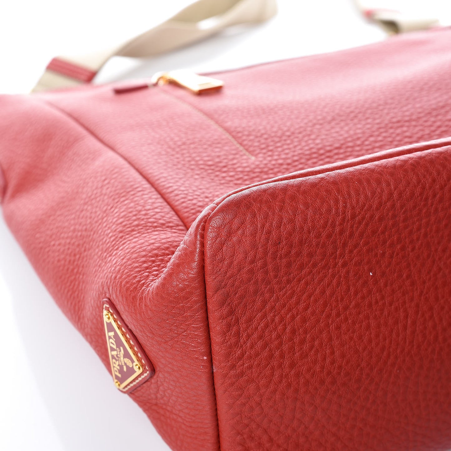 Vitello Daino Shoulder Bag Fuoco