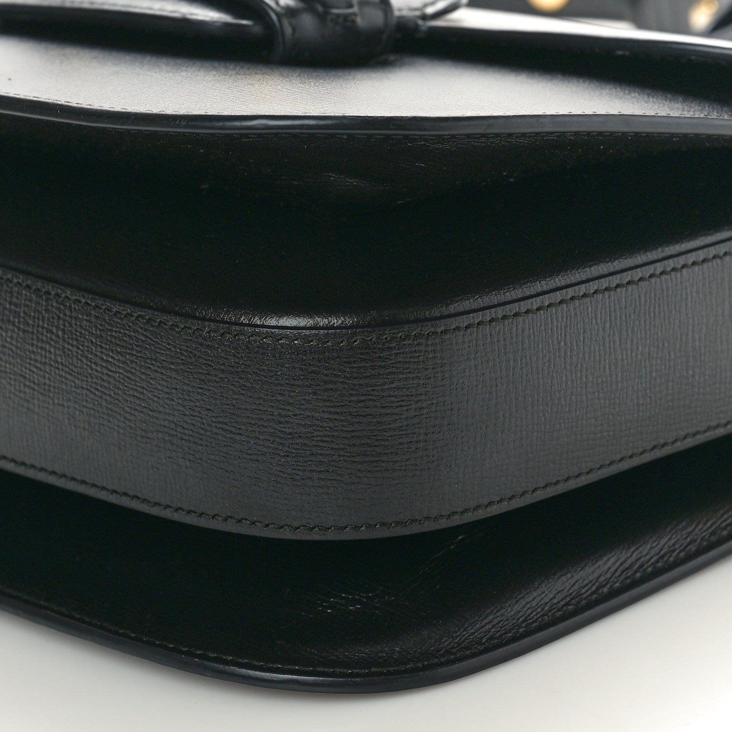 Gucci Azalea Calfskin Horsebit 1955 Shoulder Bag Black 10 of 10