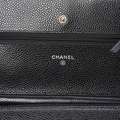 Chanel Caviar Quilted Wallet On Chain WOC Black 5 of 11