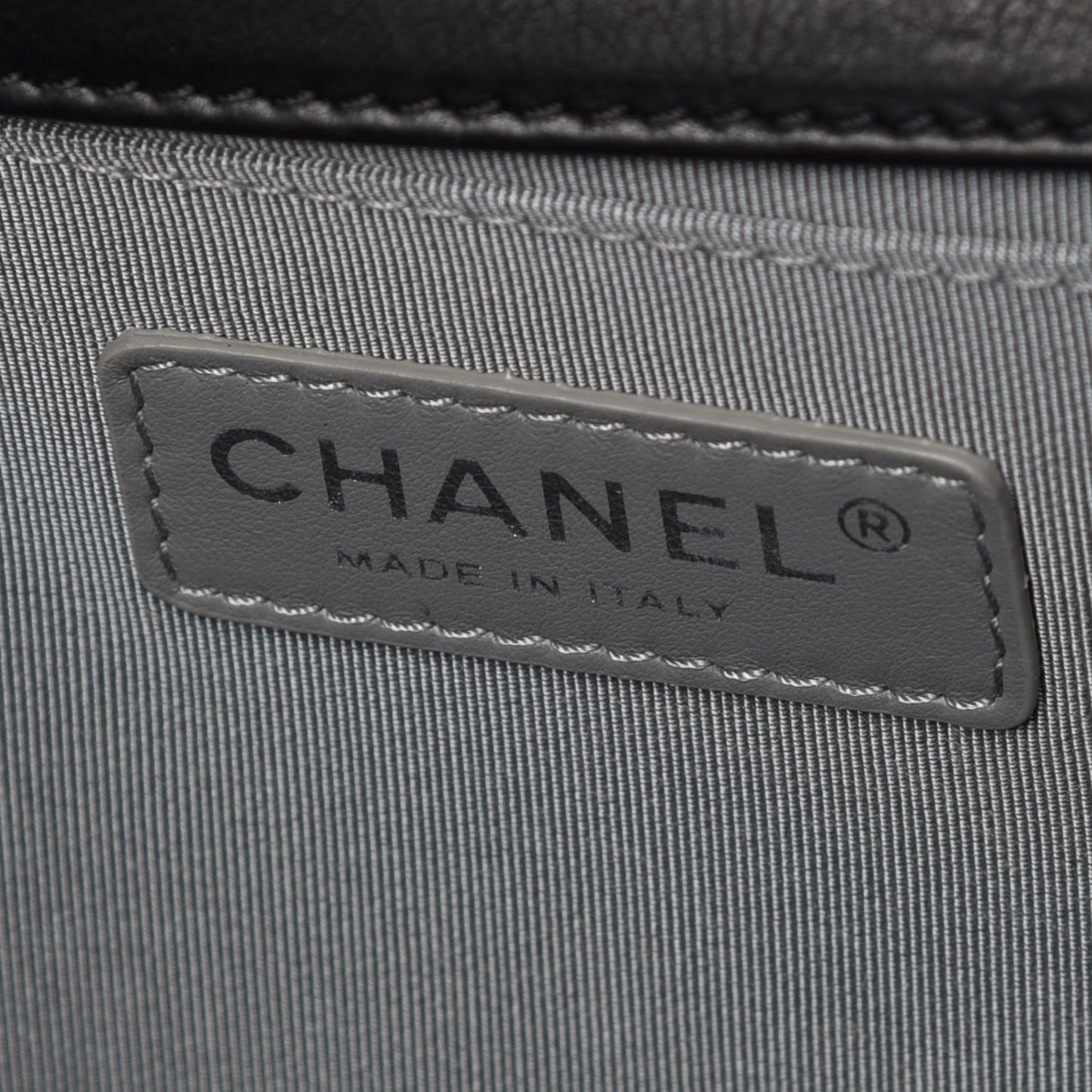 Calfskin Double Stitch Medium Boy Flap Black