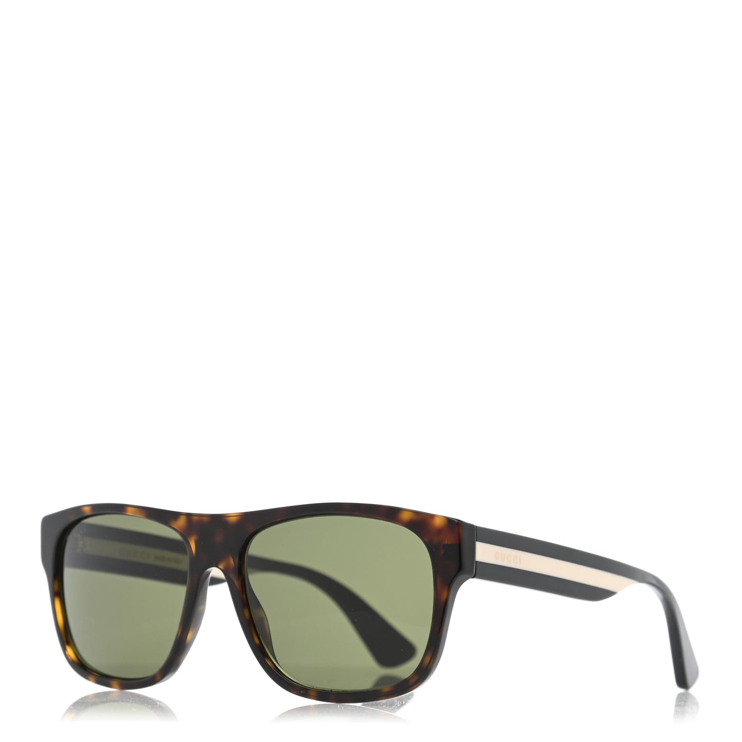 Acetate Square Frame Web Sunglasses GG0341S Tortoise
