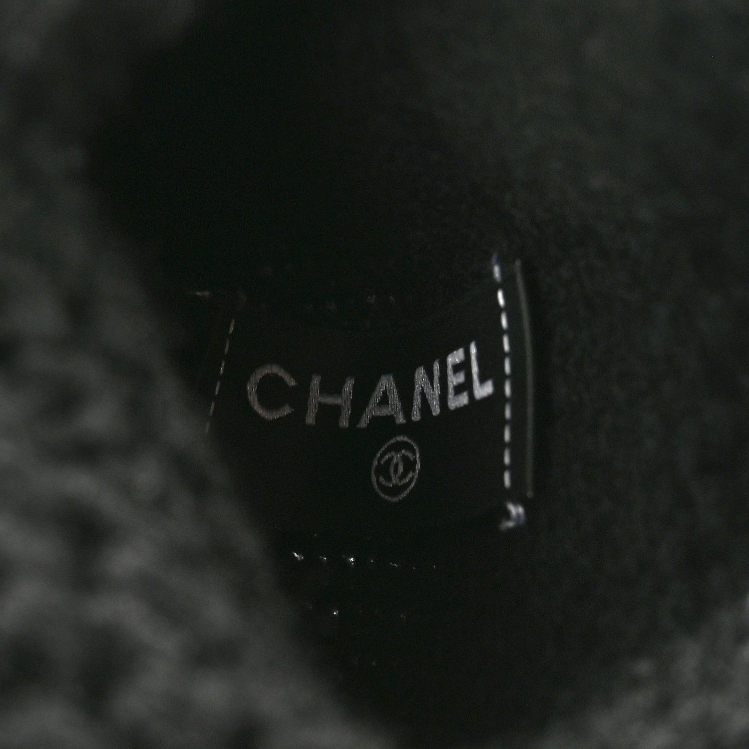 Chanel Wool Cashmere Silk Logo Gloves Black 3 of 4