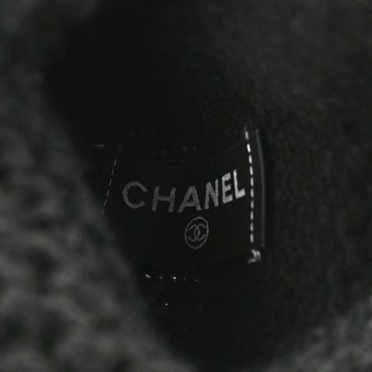 Chanel Wool Cashmere Silk Logo Gloves Black 3 of 4