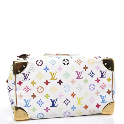 Louis Vuitton Monogram Multicolor Speedy 30 White 3 of 10