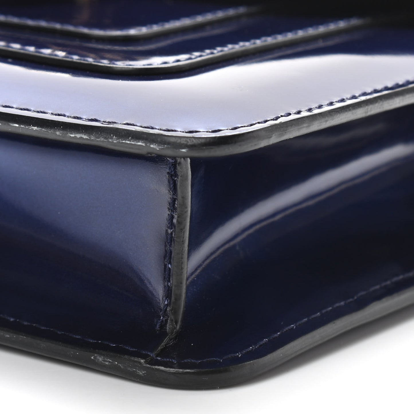 Patent Serpenti Forever Crossbody Blue