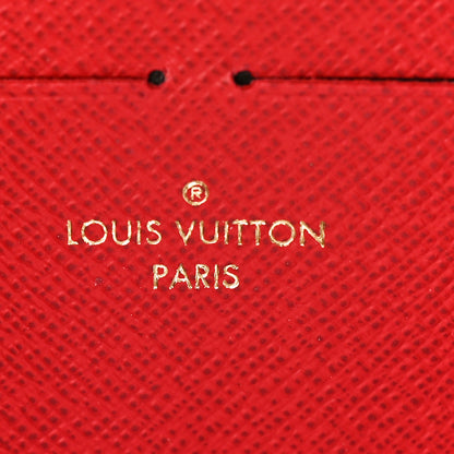 Louis Vuitton Damier Ebene Clemence Wallet Cherry 6 of 7