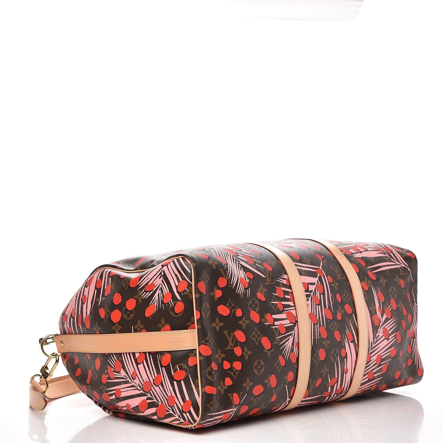 Louis Vuitton Monogram Jungle Dots Keepall Bandouliere 50 Sugar Pink Poppy 13 of 16