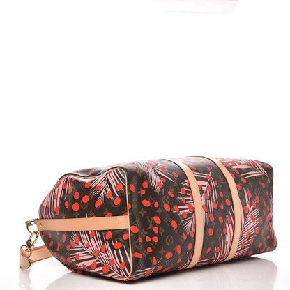 Louis Vuitton Monogram Jungle Dots Keepall Bandouliere 50 Sugar Pink Poppy 13 of 16