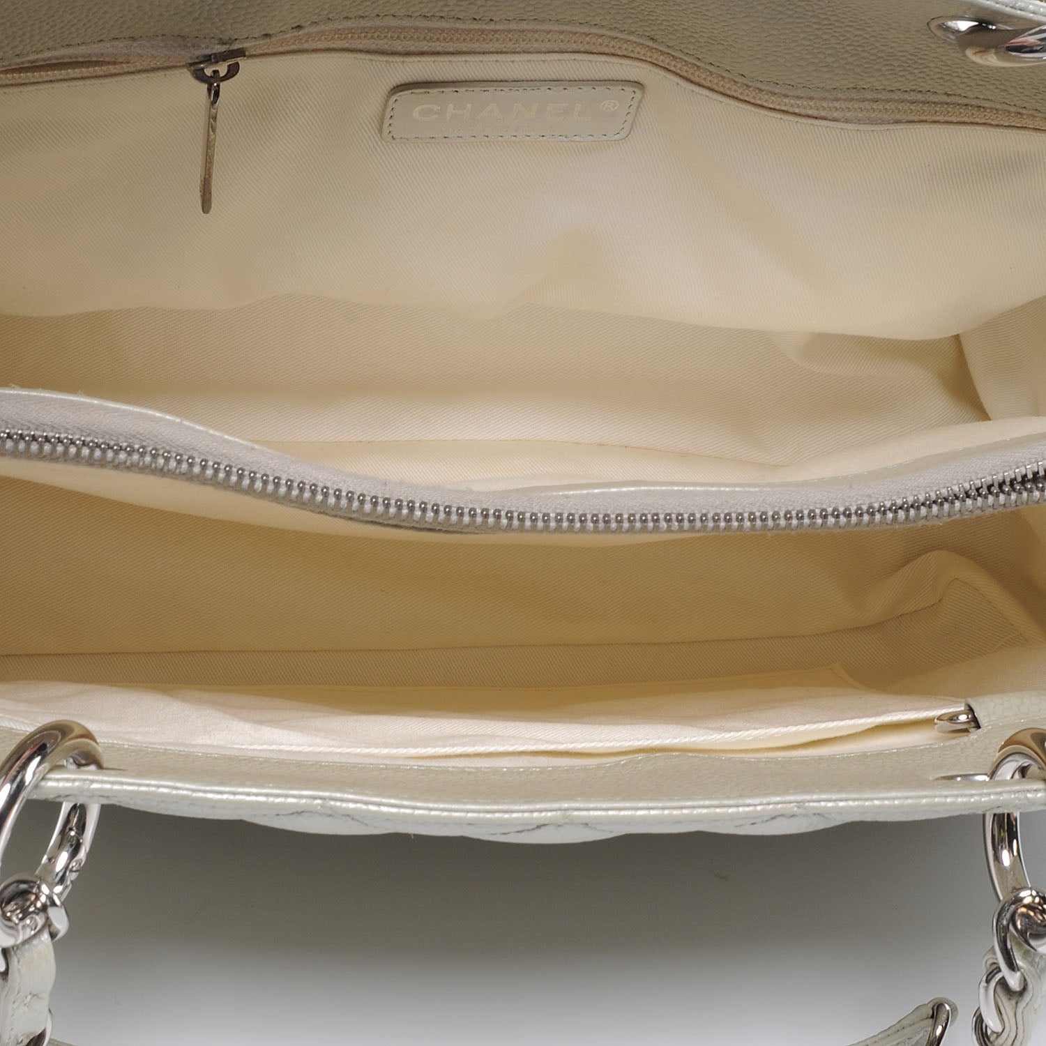 Chanel Caviar Grand Shopping Tote GST Champagne 5 of 7