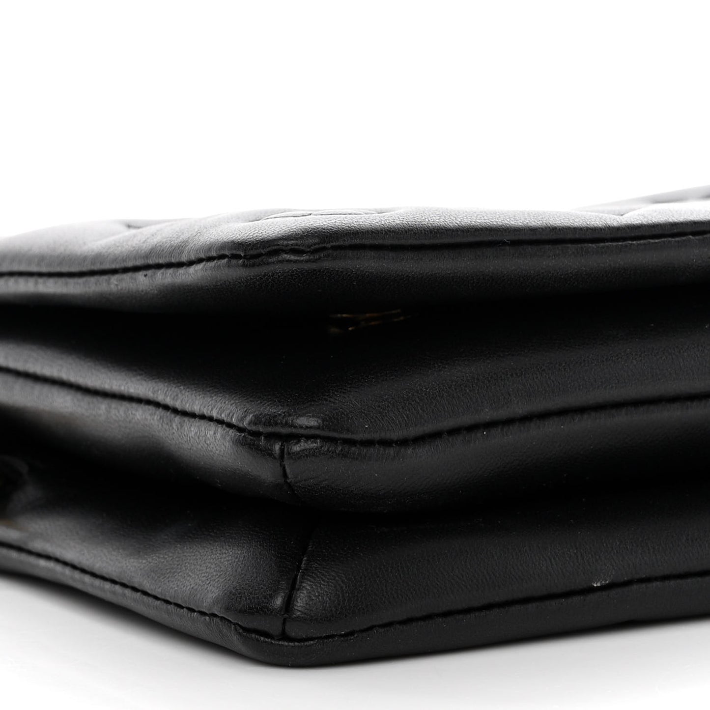 Lambskin Embossed Monogram Pochette Coussin Black