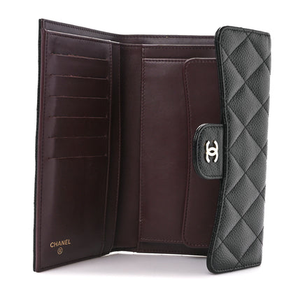 Chanel Caviar Quilted Large Flap Wallet Black 6 of 17