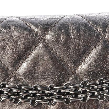 Chanel Metallic Aged Calfskin Quilted 2.55 Reissue 228 Flap Dark Silver 10 of 10