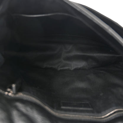 Saint Laurent Crinkled Calfskin Matelasse Monogram Large Niki Chain Satchel Black 5 of 10