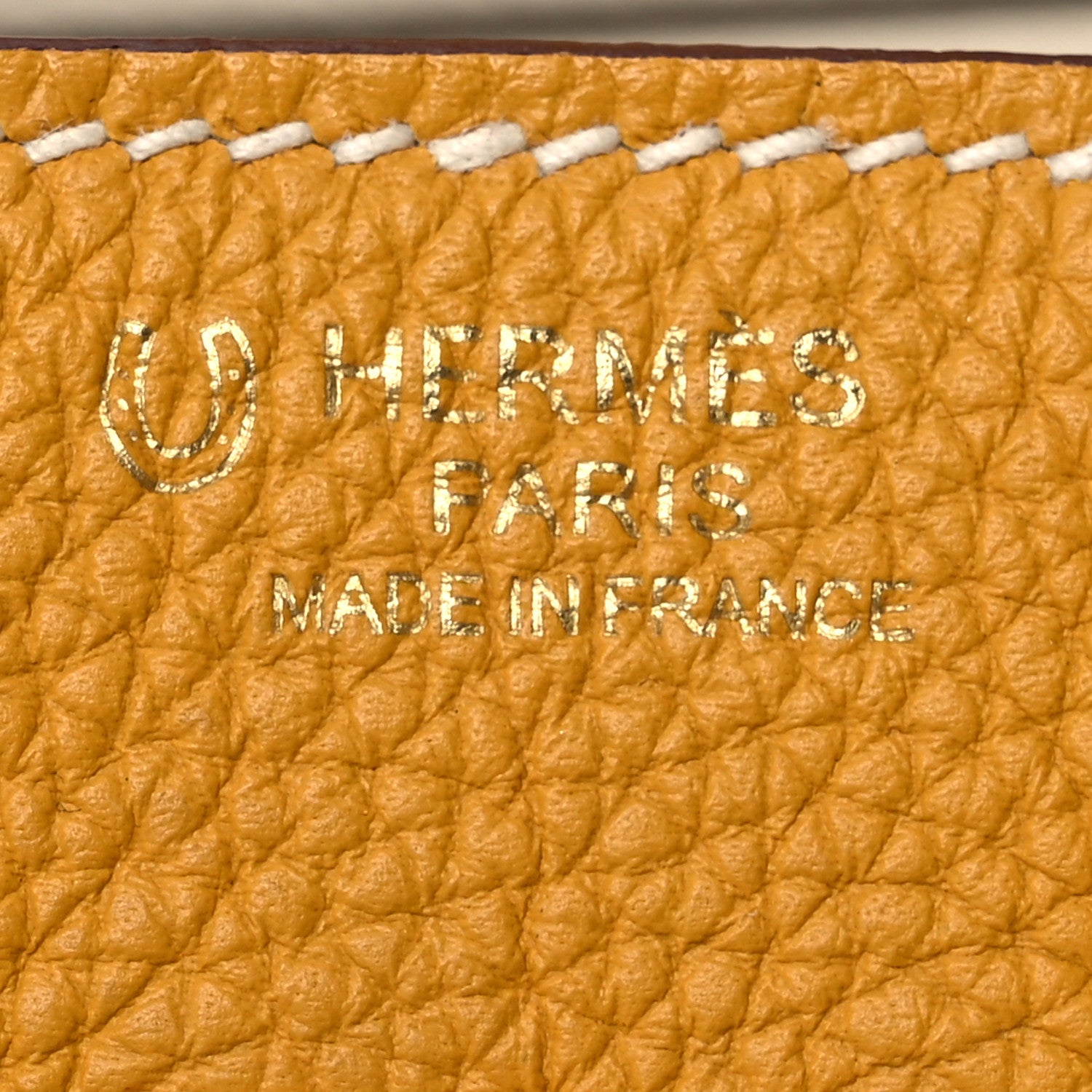 Hermes Togo Horseshoe Birkin 30 Jaune Ambre Craie 6 of 11