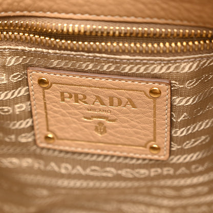 Prada Vitello Daino Pushlock Tote Sughero 6 of 11