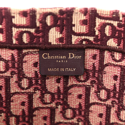 Christian Dior Oblique Large Book Tote Burgundy Multicolor 5 of 10