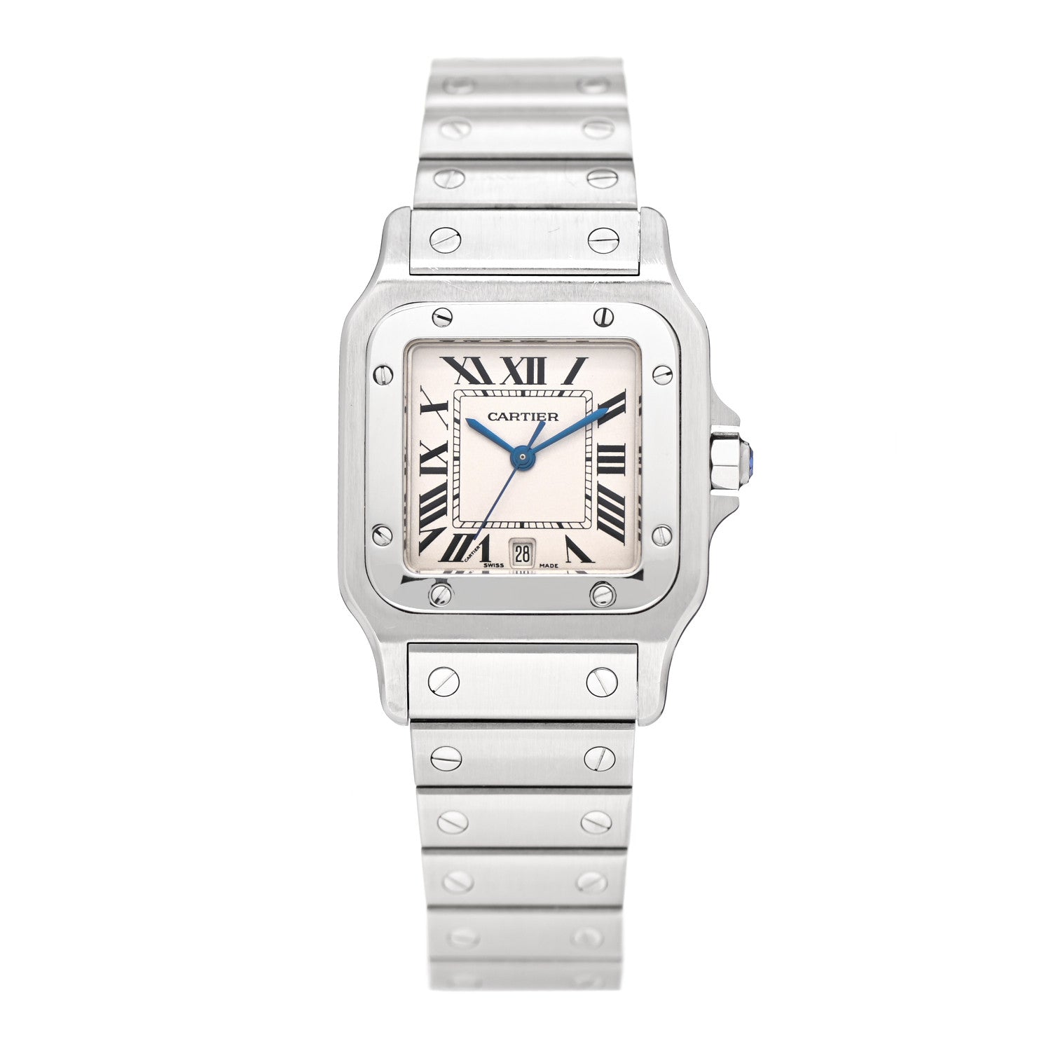 Cartier Stainless Steel 29mm Santos De Cartier Galbee Quartz Watch 1 of 4