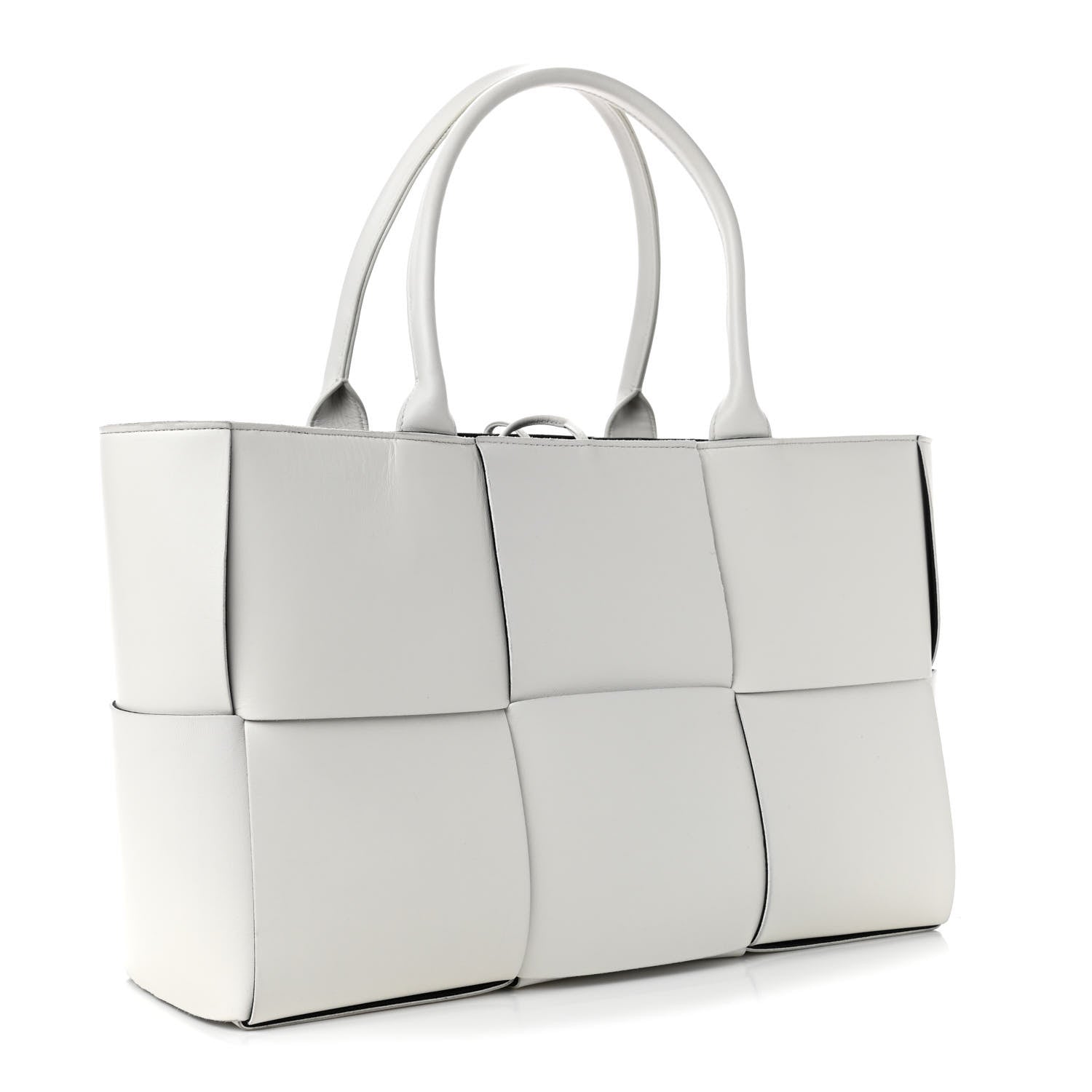Bottega Veneta Nappa Maxi Intrecciato Medium Arco Tote White 2 of 6