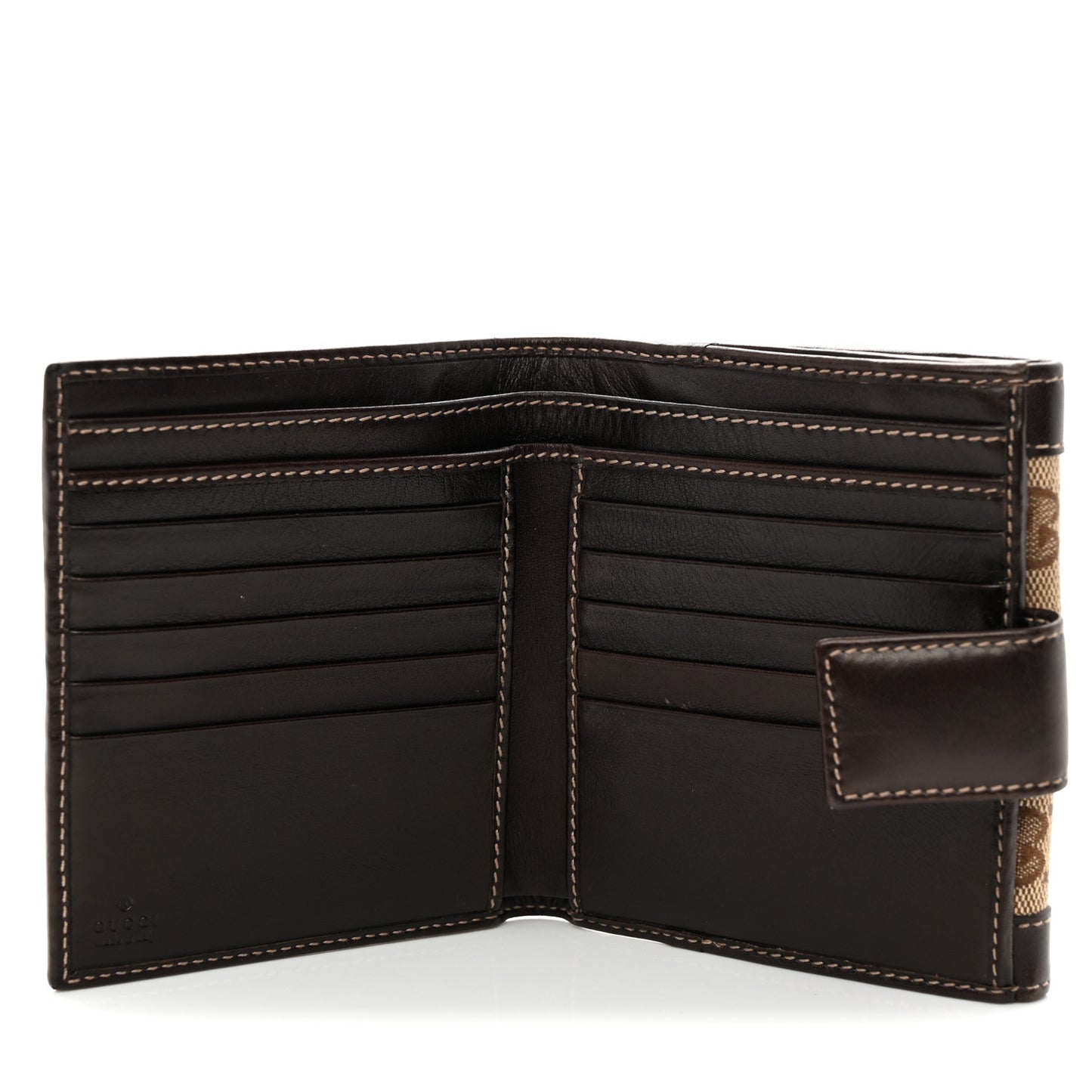Monogram French Flap Wallet Dark Brown