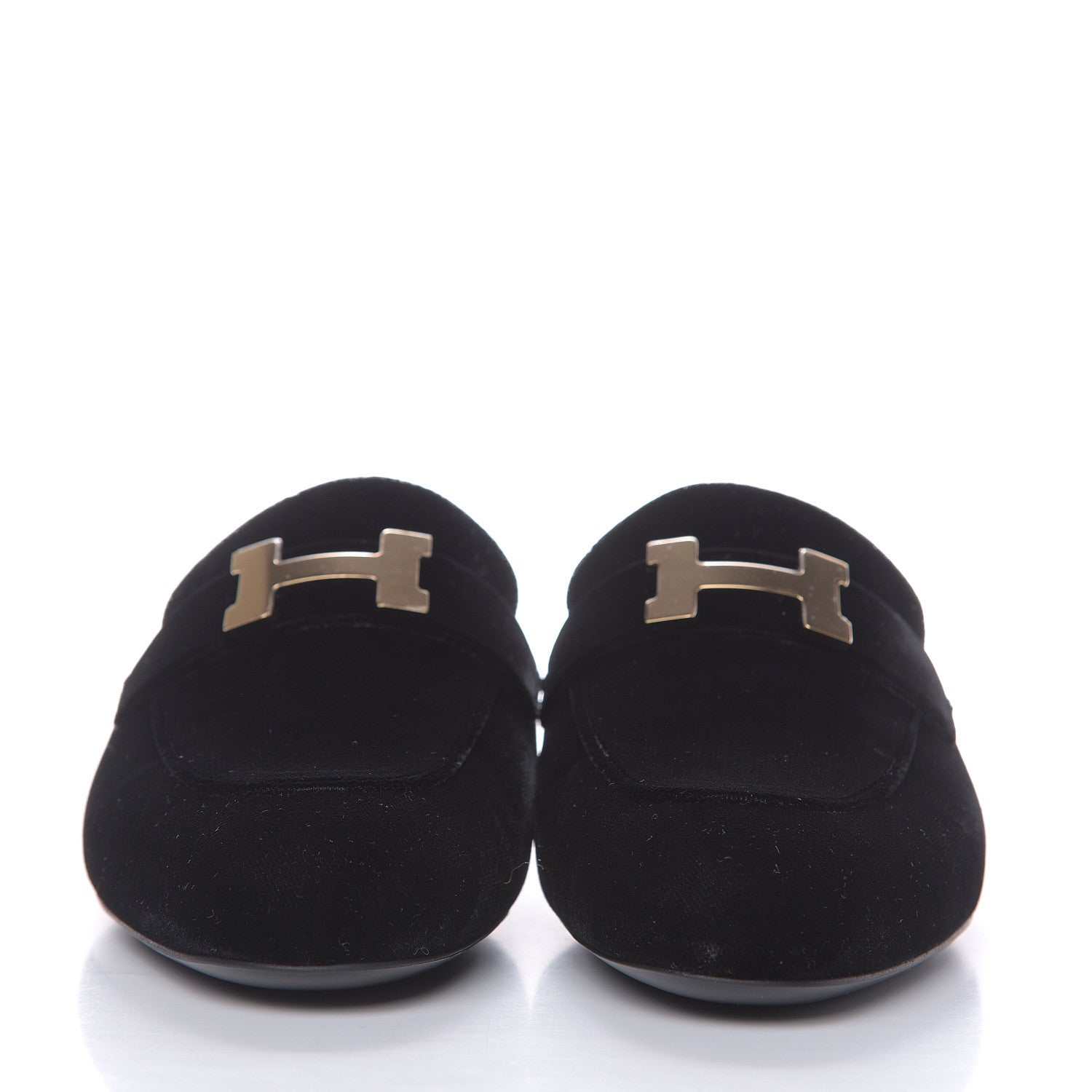 Hermes Velvet Trocadero Mule 36 Black 2 of 9