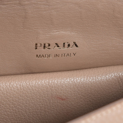 Prada Vitello Daino Flap Shoulder Bag Cammeo 7 of 9