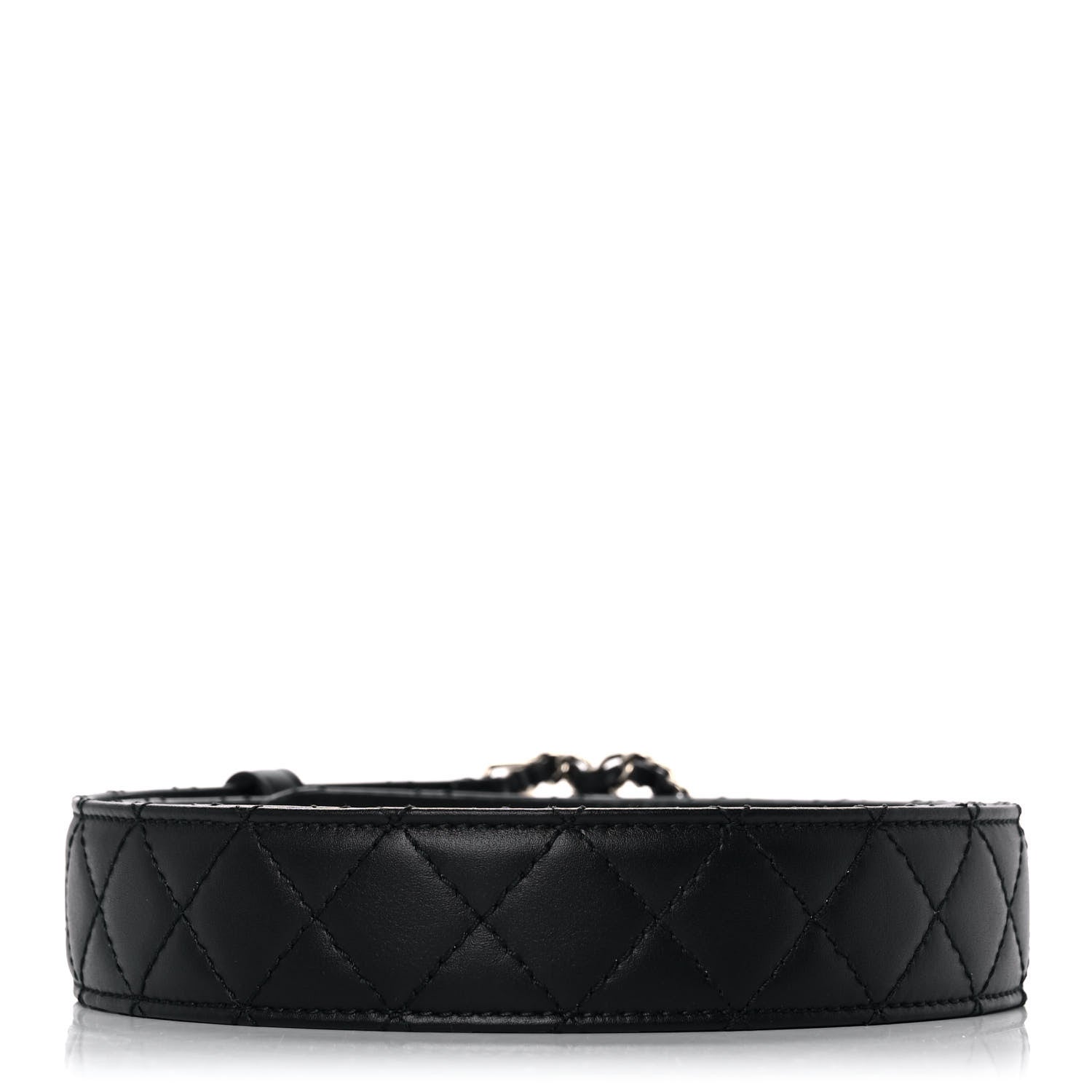 Chanel Lambskin Quilted CC Chain Belt 90 36 Black 2 of 10