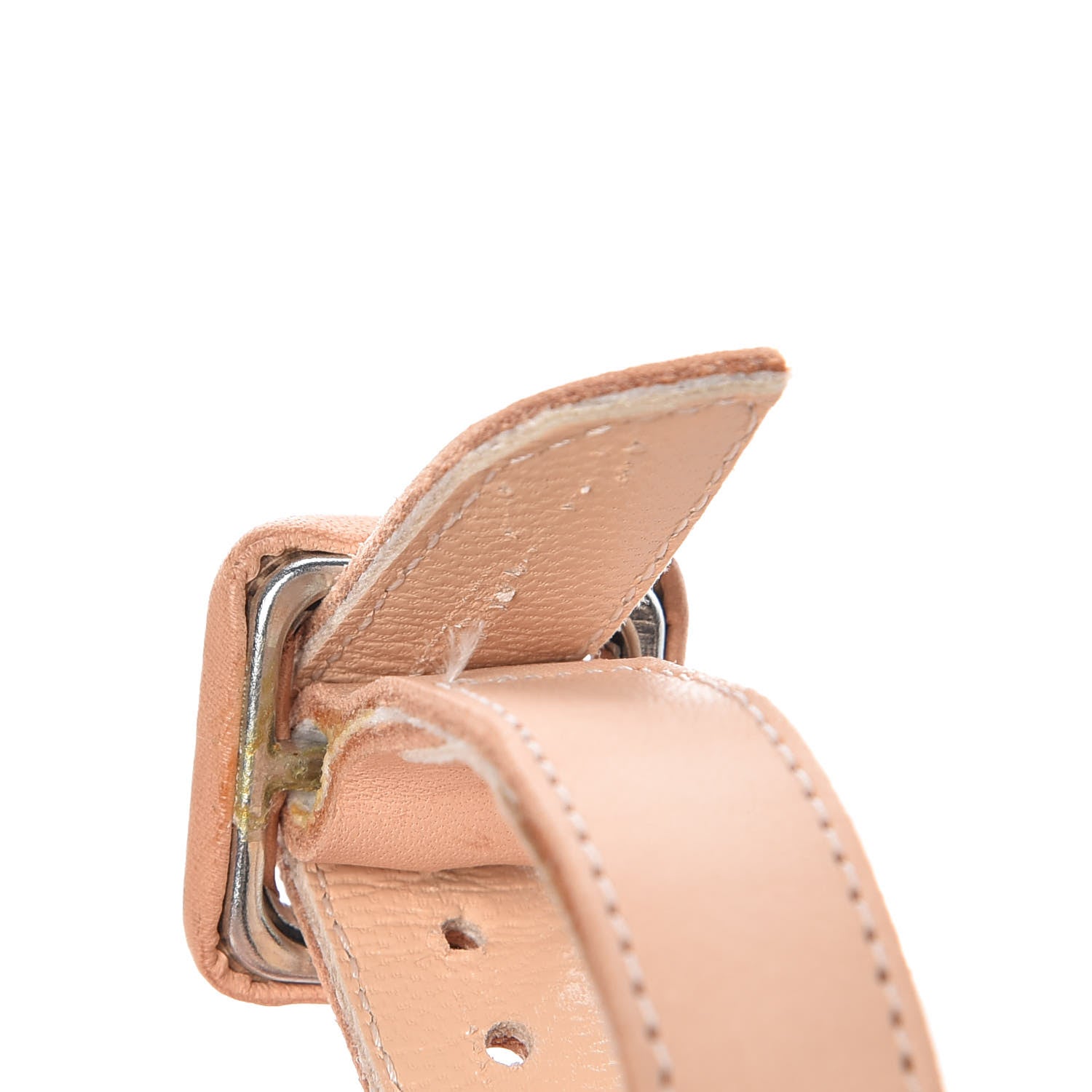 Christian Louboutin Calf Vegetale Neronna Flat Sandals 39.5 Natural 8 of 10