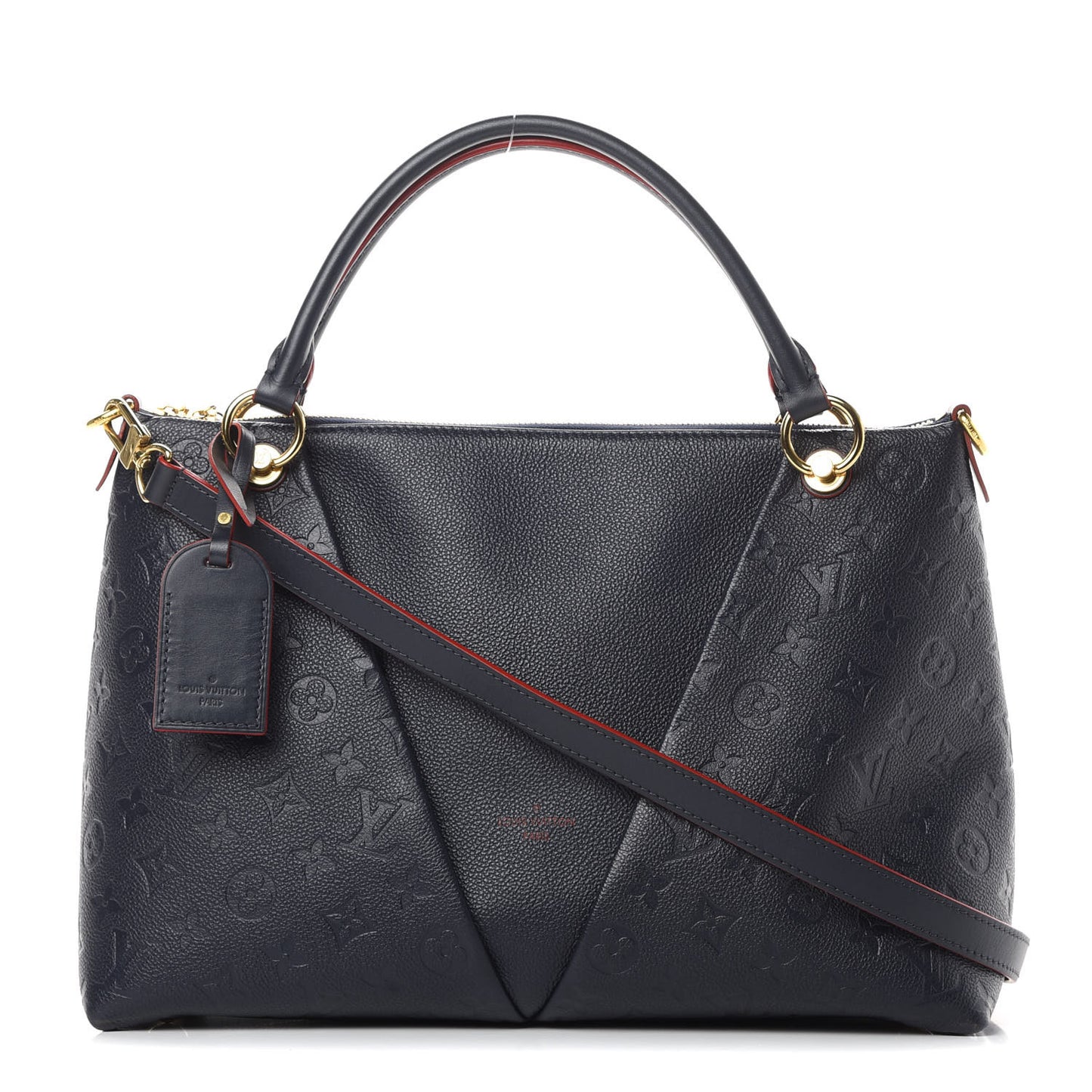 Empreinte V Tote MM Marine Rouge
