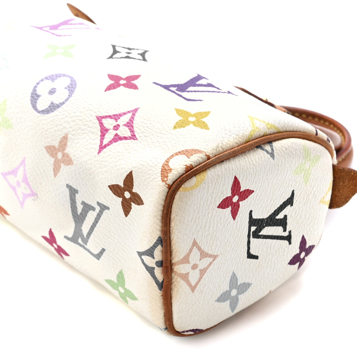 Louis Vuitton Monogram Multicolor Mini Sac HL Speedy White 8 of 9