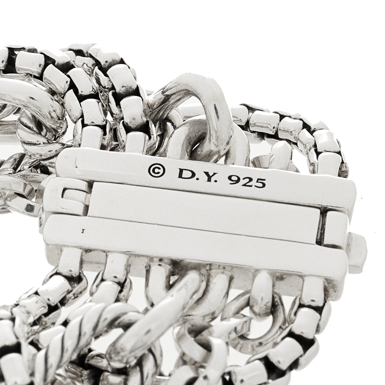 David Yurman Sterling Silver Cultured Pearl Madison Multi Strand Bracelet 3 of 3