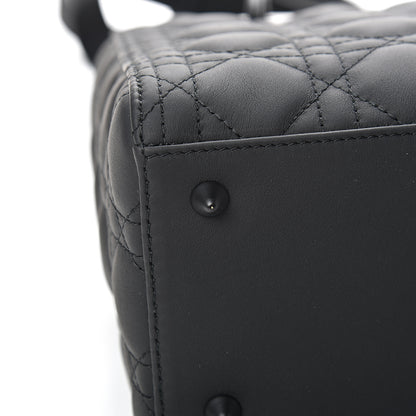 Christian Dior Ultra Matte Calfskin Cannage Medium Lady Dior Black 13 of 16