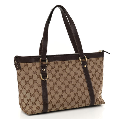 Gucci Monogram Medium Abbey Tote Dark Brown 3 of 10