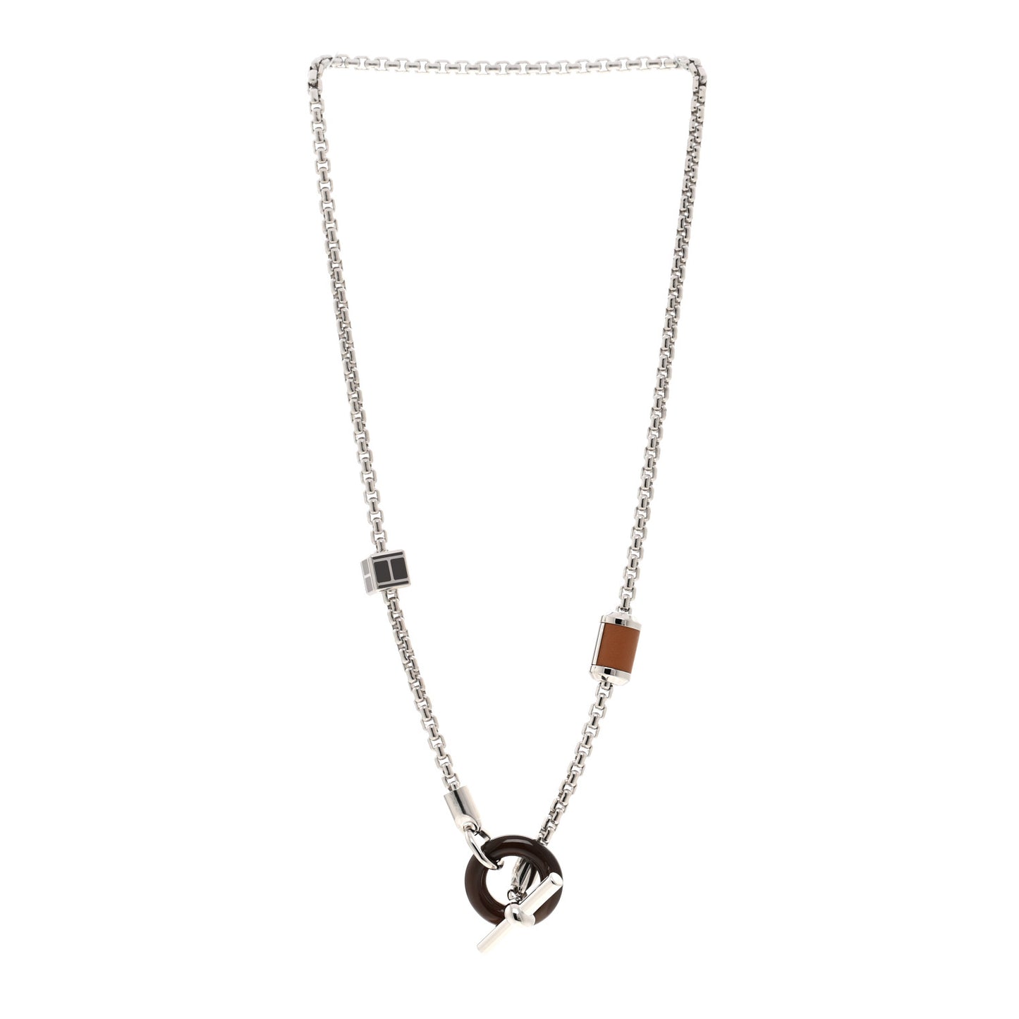 Palladium Buffalo Horn Swift Meli-Melo Necklace Gold
