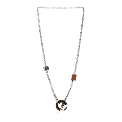 Hermes Palladium Buffalo Horn Swift Meli-Melo Necklace Gold 3 of 6