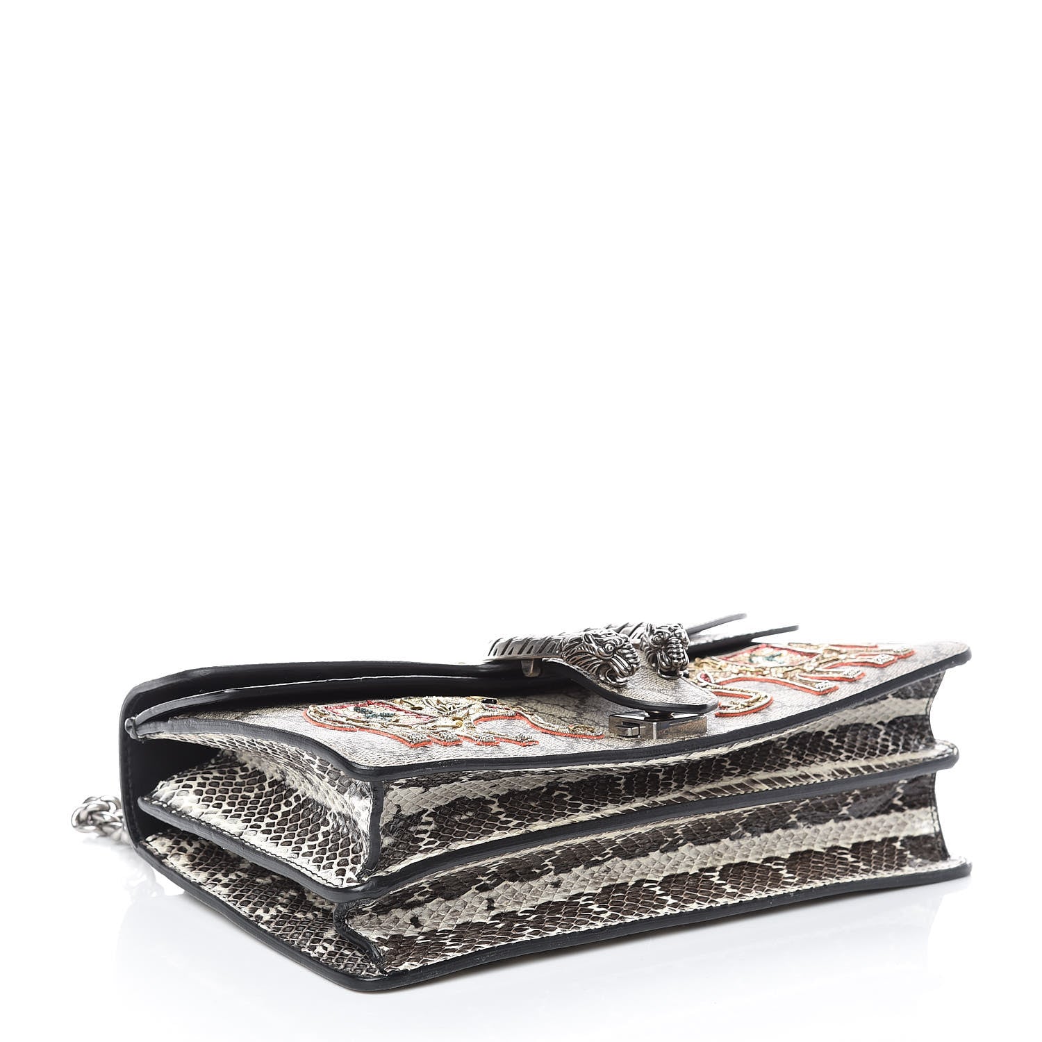 Gucci GG Supreme Monogram Elaphe Elephant Embroidered Small Dionysus Shoulder Bag 5 of 13