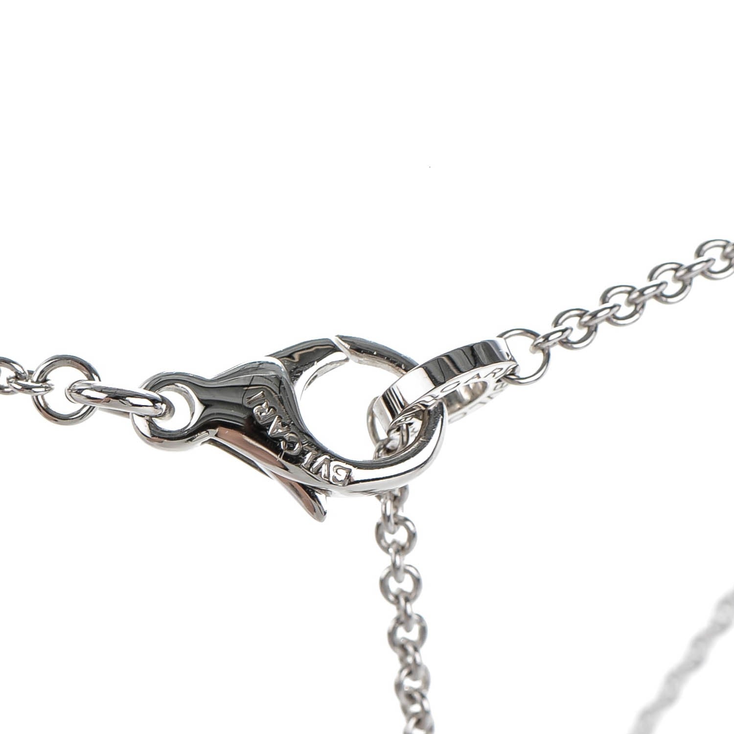 Bulgari 18K White Gold Parentesi Pendant Necklace 5 of 7