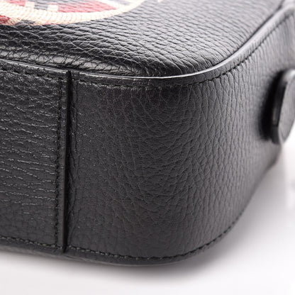 Gucci Grained Calfskin Sylvie Web Kingsnake Small Camera Bag Black Multicolor 9 of 9